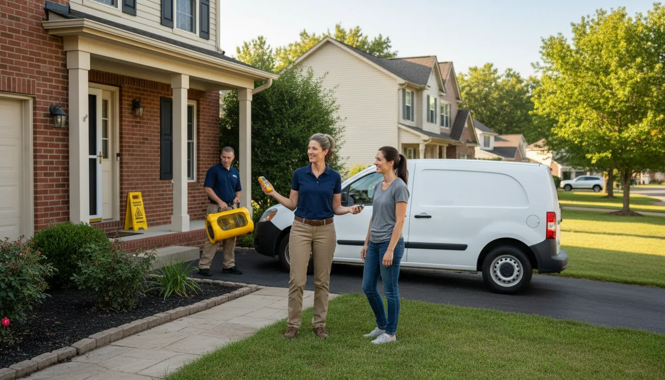 Residential water damage restoration in Mcleansville, NC